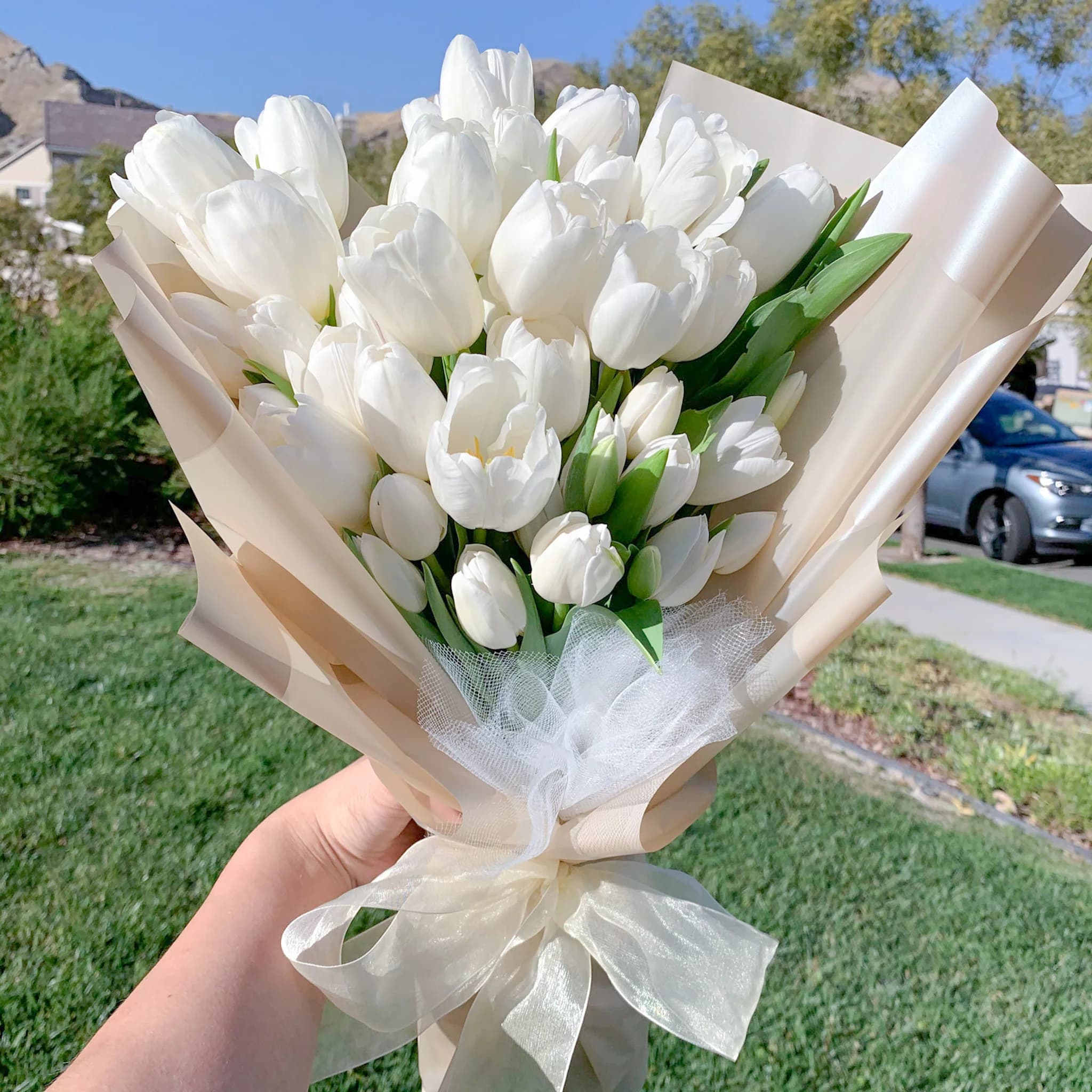 White Tulip Bouquet