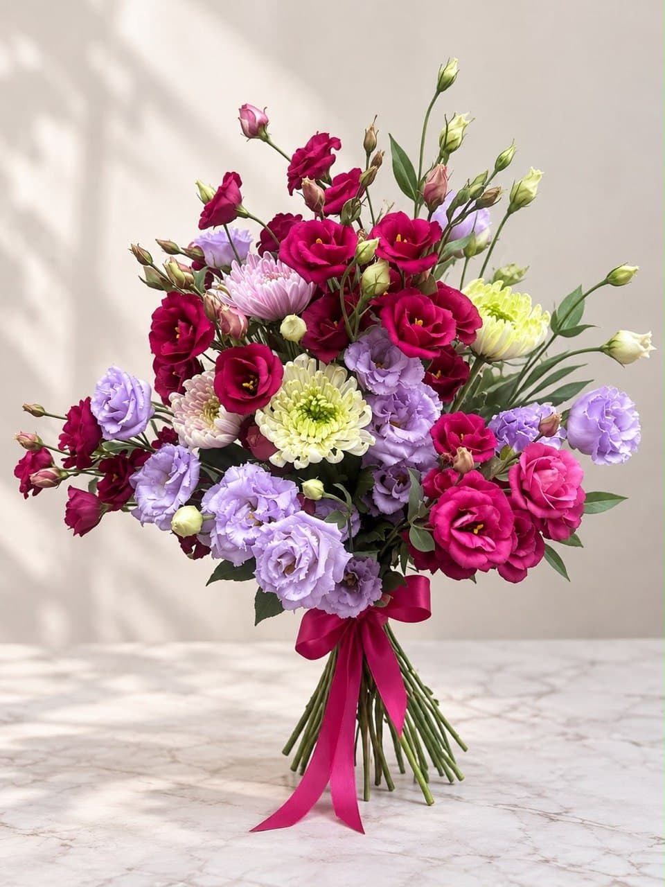Lisianthus & Chrysanthemum Bouquet